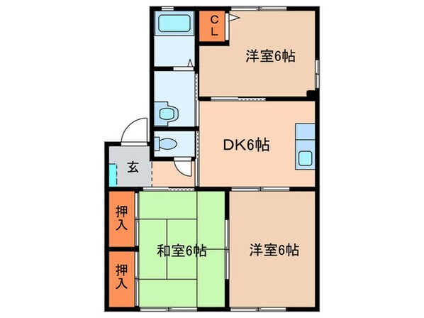 サンルミナスＡ棟の物件間取画像